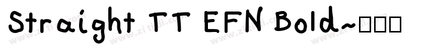 Straight TT EFN Bold字体转换